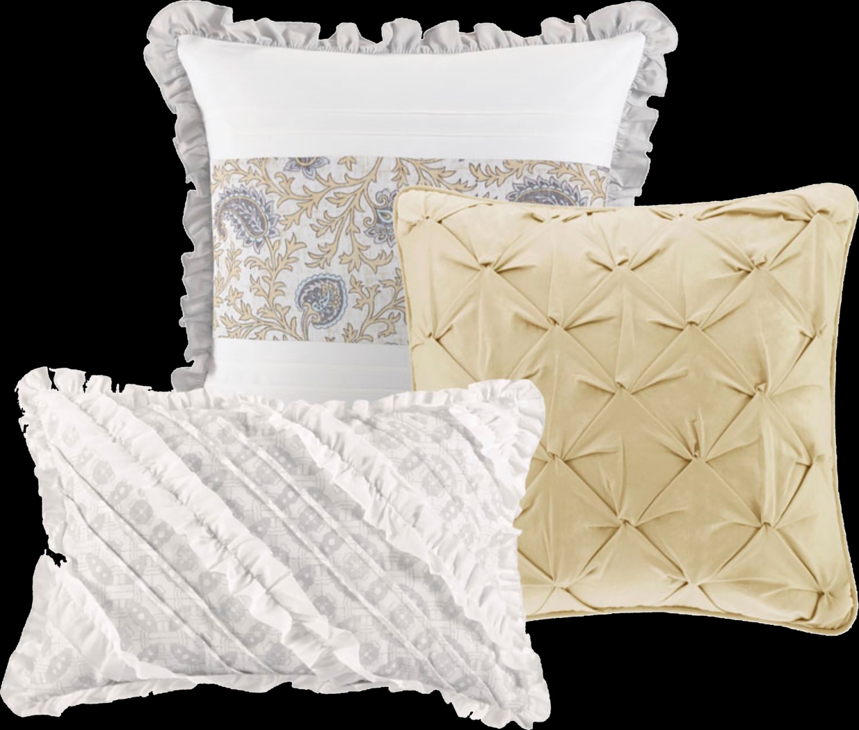 Pabl Yellow 6 pc Full/Queen Quilt Set - Thumbnail - Image 4