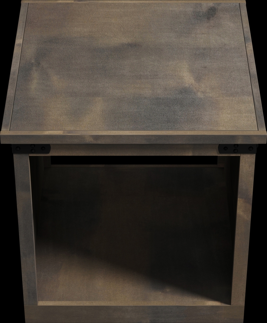 Wapegue Dark Brown End Table - Thumbnail - Image 3
