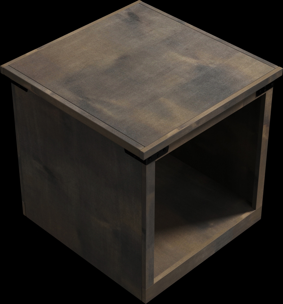 Wapegue Dark Brown End Table - Thumbnail - Image 4