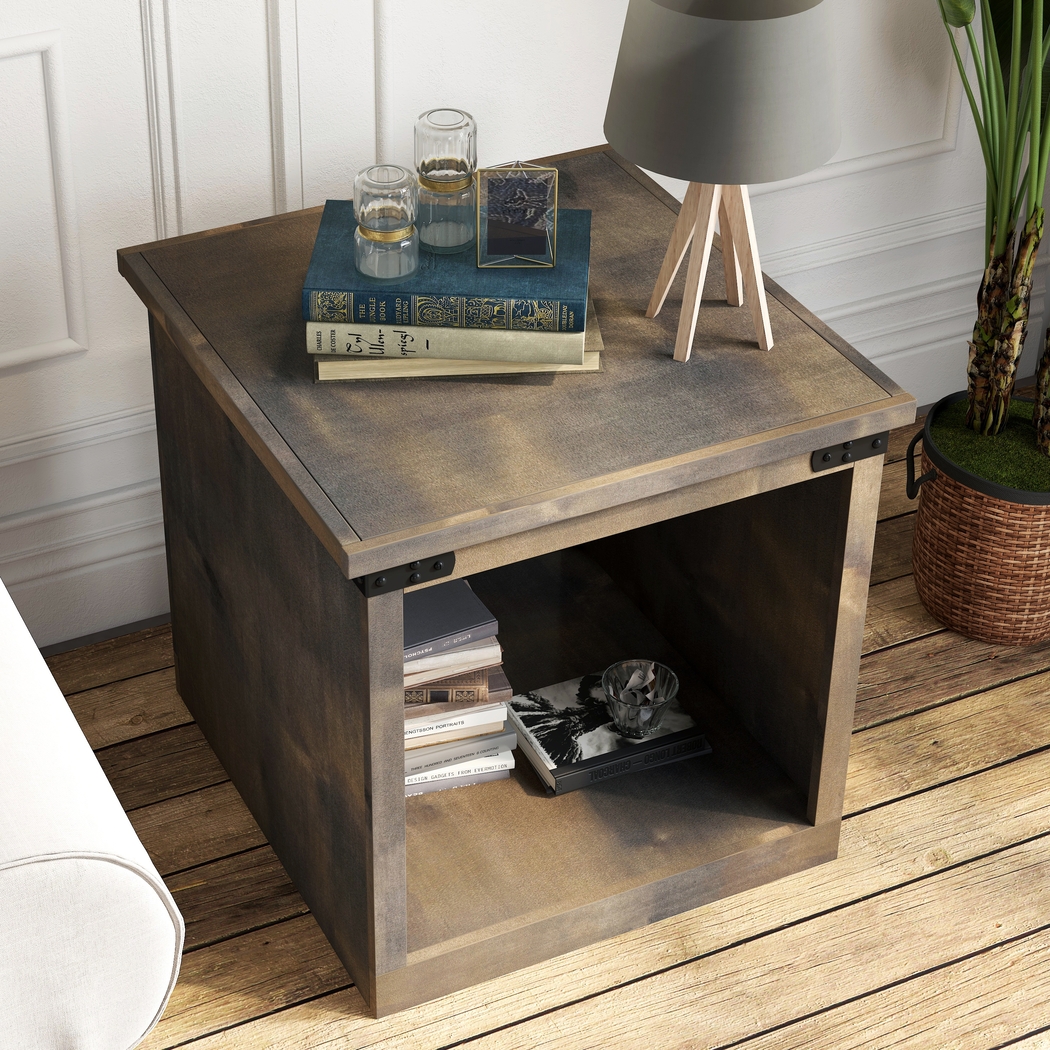 Wapegue Dark Brown End Table - Thumbnail - Image 8
