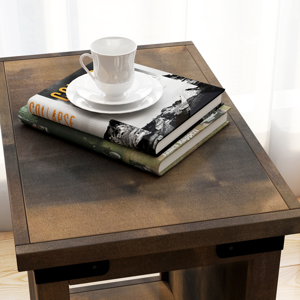 Wapegue Dark Brown Nightstand - Thumbnail - Image 3