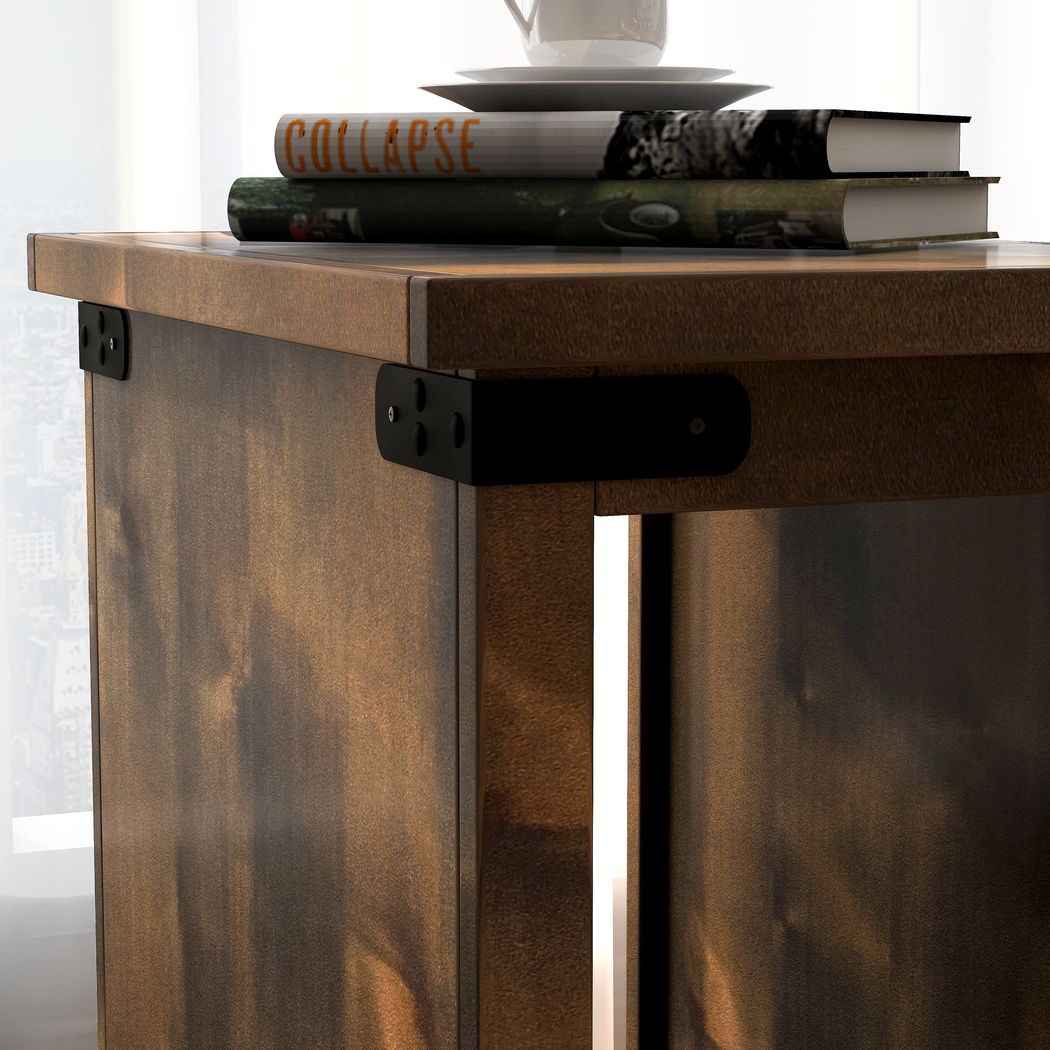 Wapegue Dark Brown Nightstand - Thumbnail - Image 4