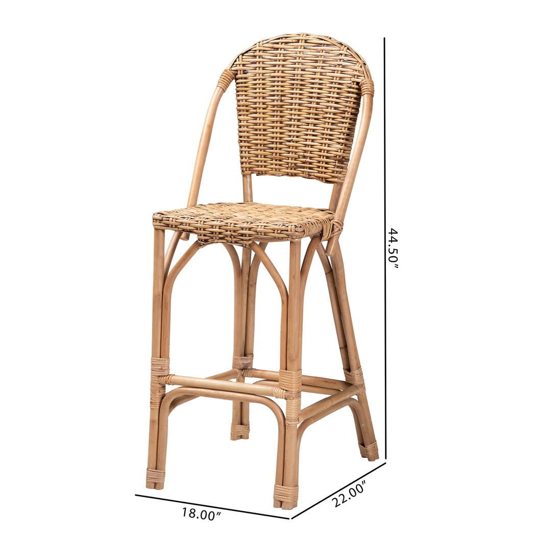 Pacetti Brown Barstool - Thumbnail - Image 10