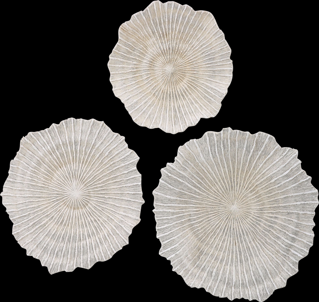 Pacha White Wall Decor, Set of 3 - Thumbnail - Image 1