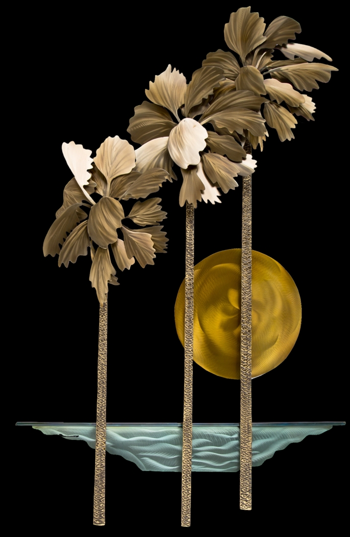 Pacifica Palms Bronze Outdoor Artwork - Thumbnail - Image 1
