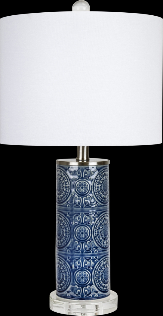 Packlan Lane Blue Lamp - Thumbnail - Image 1