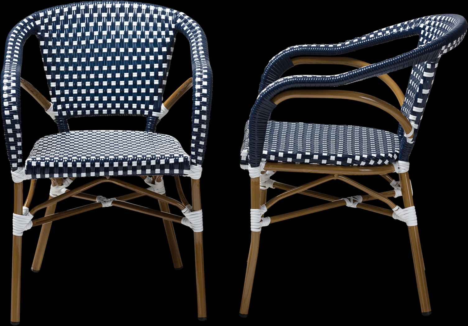 Padazi Blue Dining Chair, Set of 2 - Thumbnail - Image 3