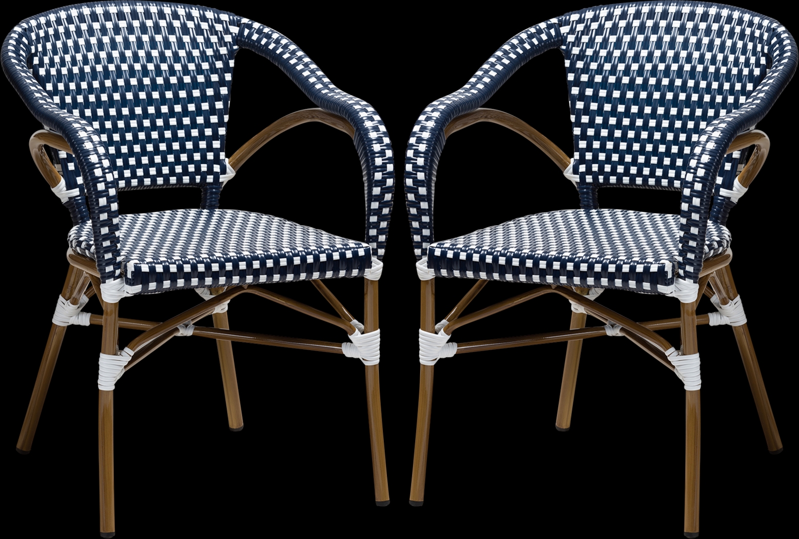 Padazi Blue Dining Chair, Set of 2 - Thumbnail - Image 1