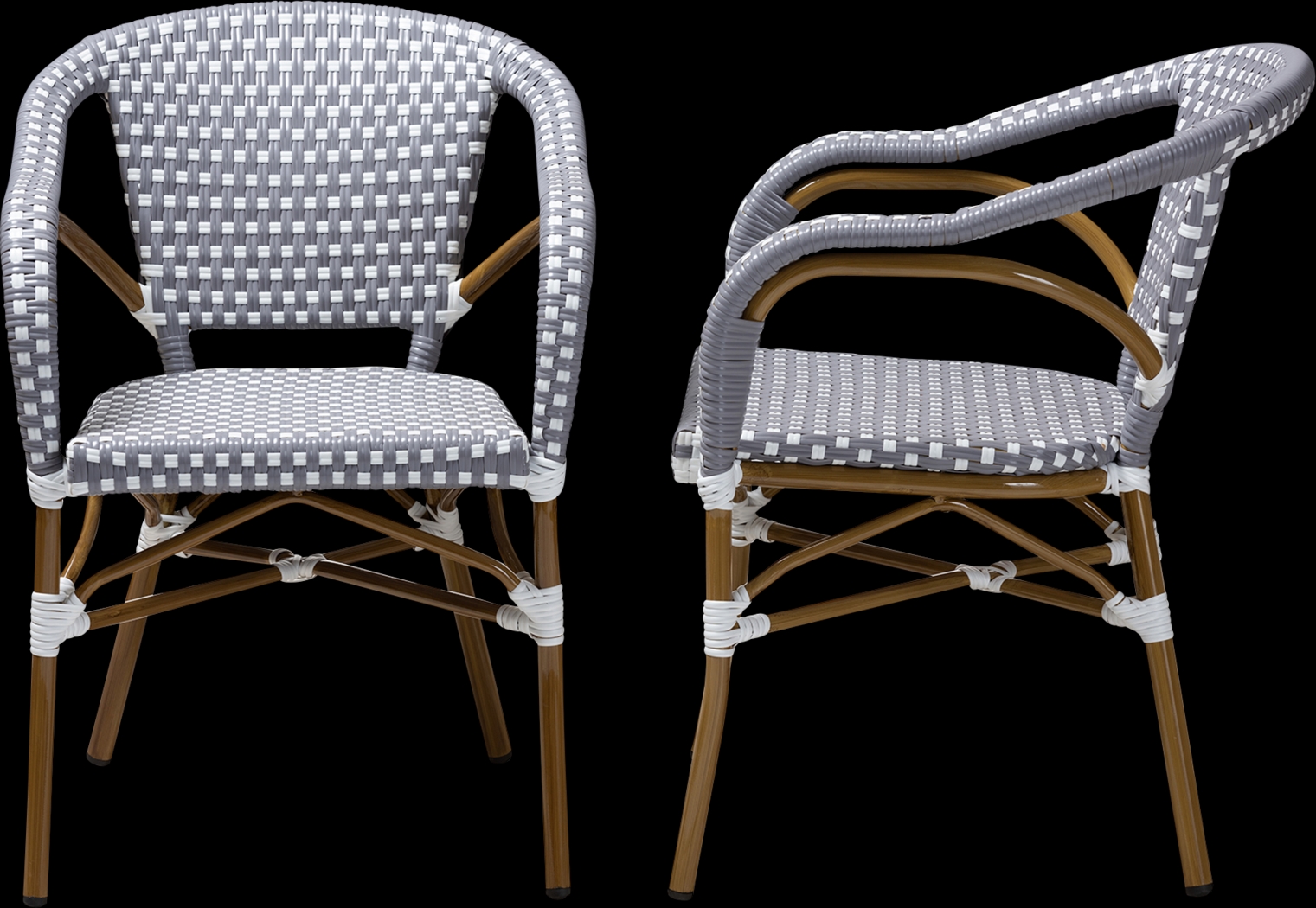 Padazi Gray Dining Chair, Set of 2 - Thumbnail - Image 3