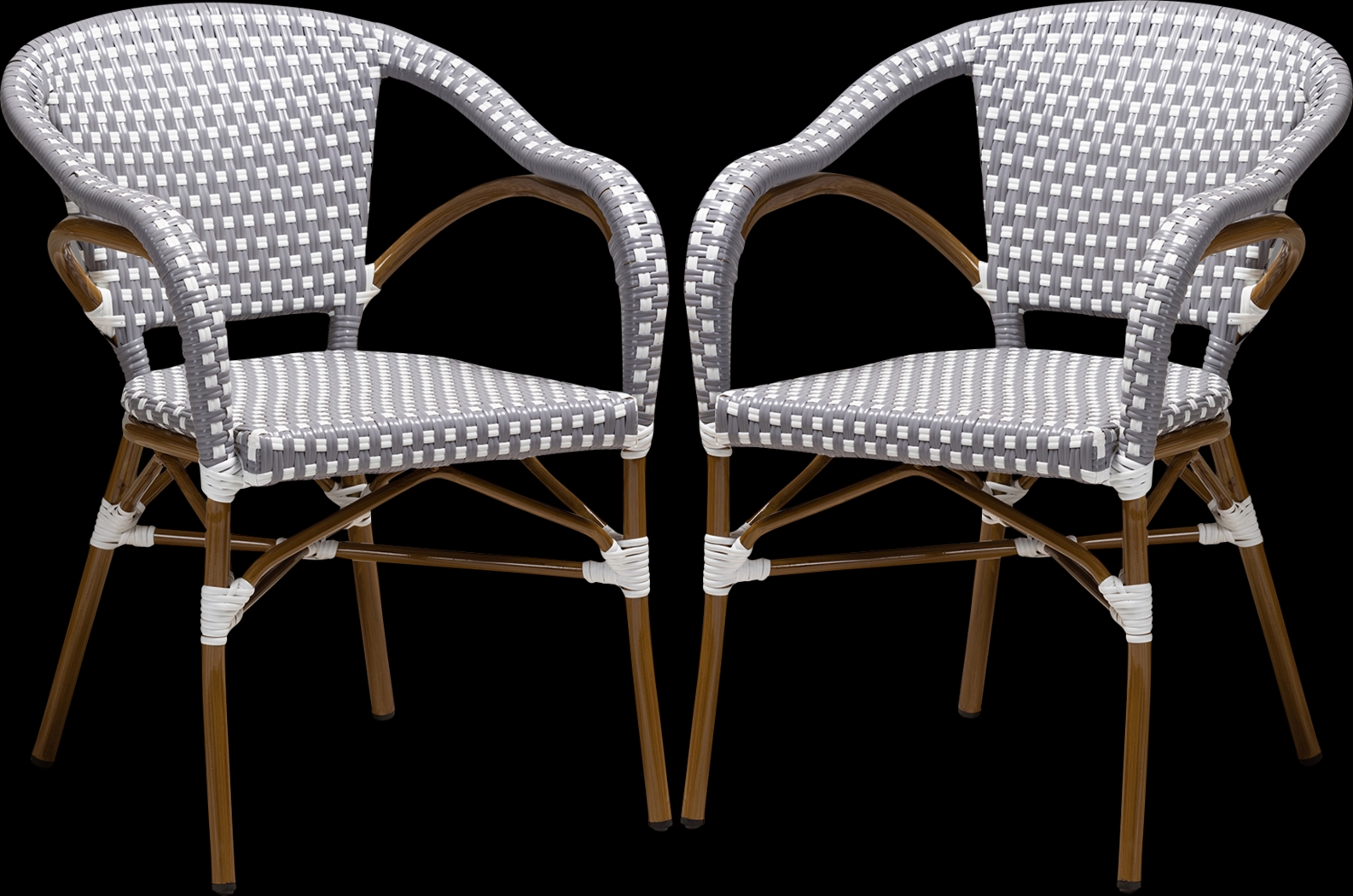 Padazi Gray Dining Chair, Set of 2 - Thumbnail - Image 1