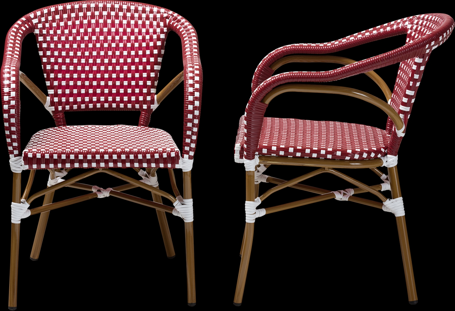 Padazi Red Dining Chair, Set of 2 - Thumbnail - Image 3