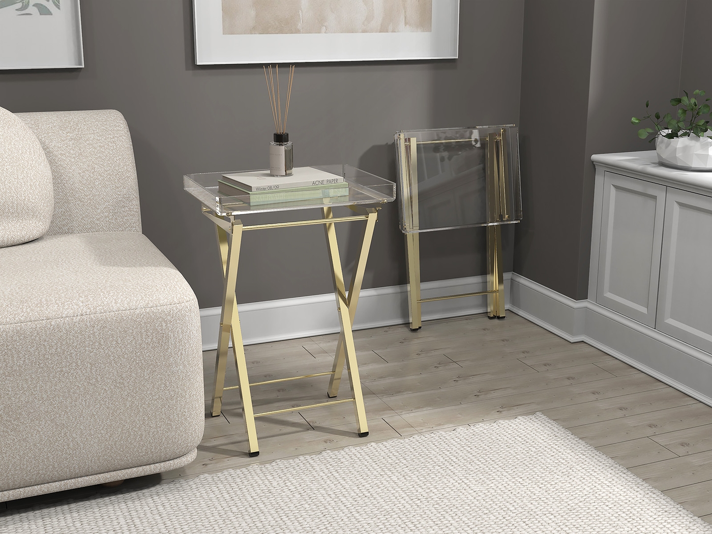 Paeoni Gold End Table, Set of 2 - Thumbnail - Image 4