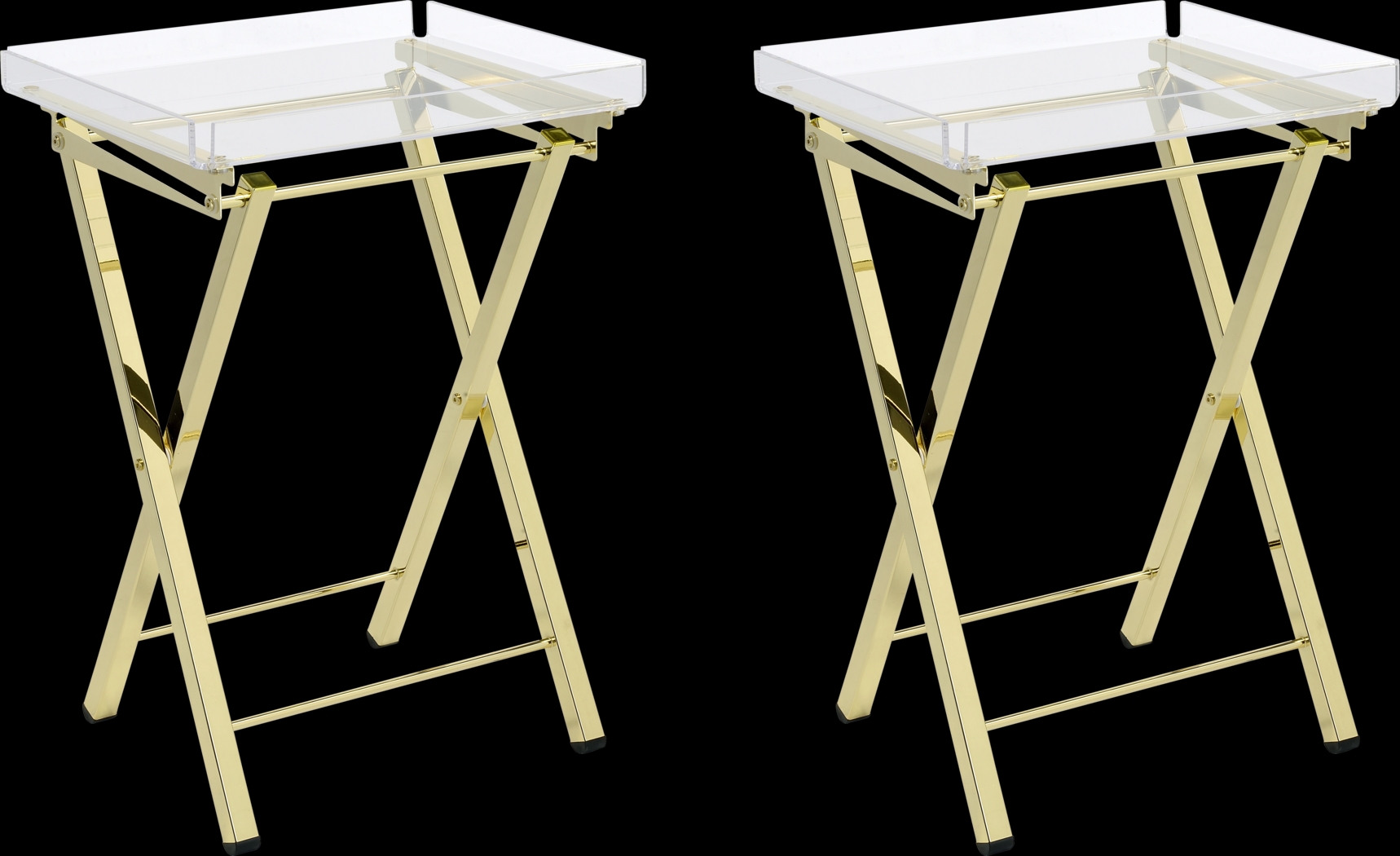 Paeoni Gold End Table, Set of 2 - Thumbnail - Image 1