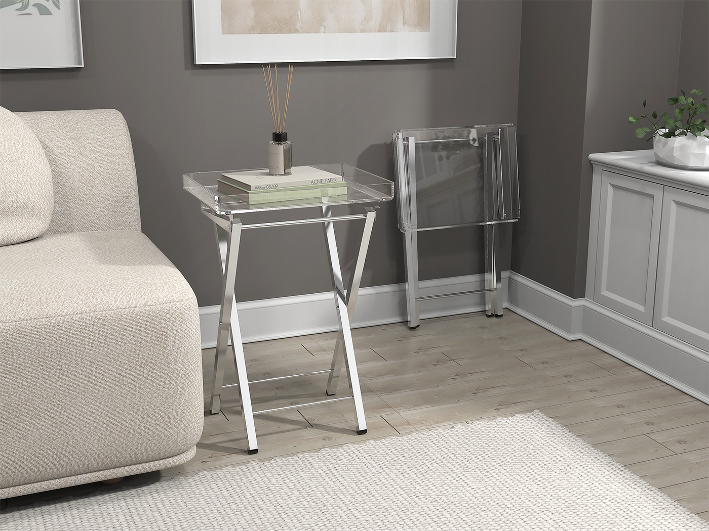 Paeoni Silver End Table, Set of 2 - Thumbnail - Image 4