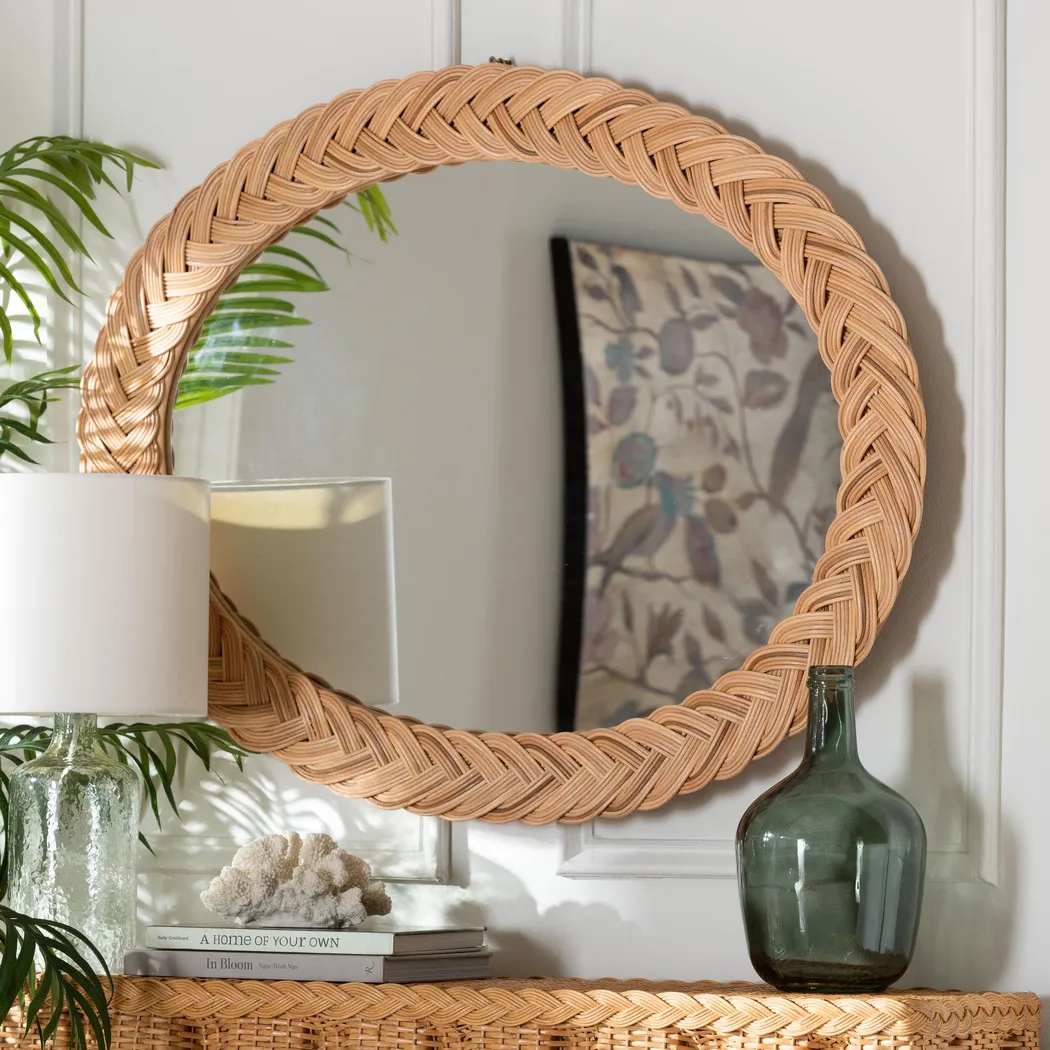 Pafure I Brown Oval Mirror - Thumbnail - Image 2