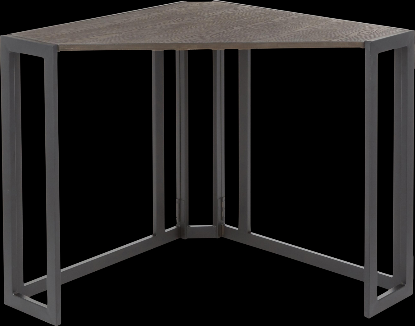 Paigefield Espresso Corner Desk - Thumbnail - Image 2