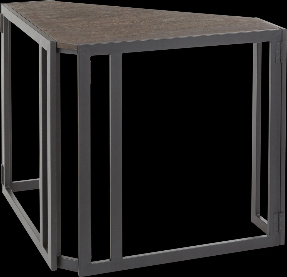 Paigefield Espresso Corner Desk - Thumbnail - Image 3