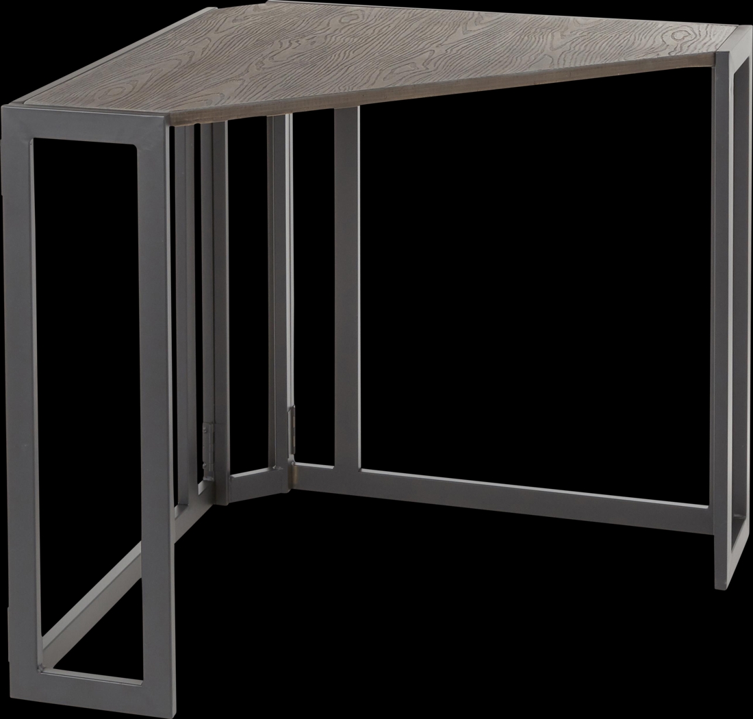 Paigefield Espresso Corner Desk - Thumbnail - Image 1