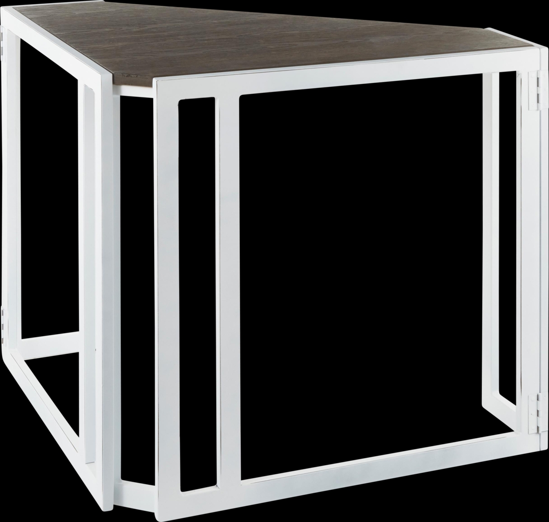 Paigefield White Corner Desk - Thumbnail - Image 2