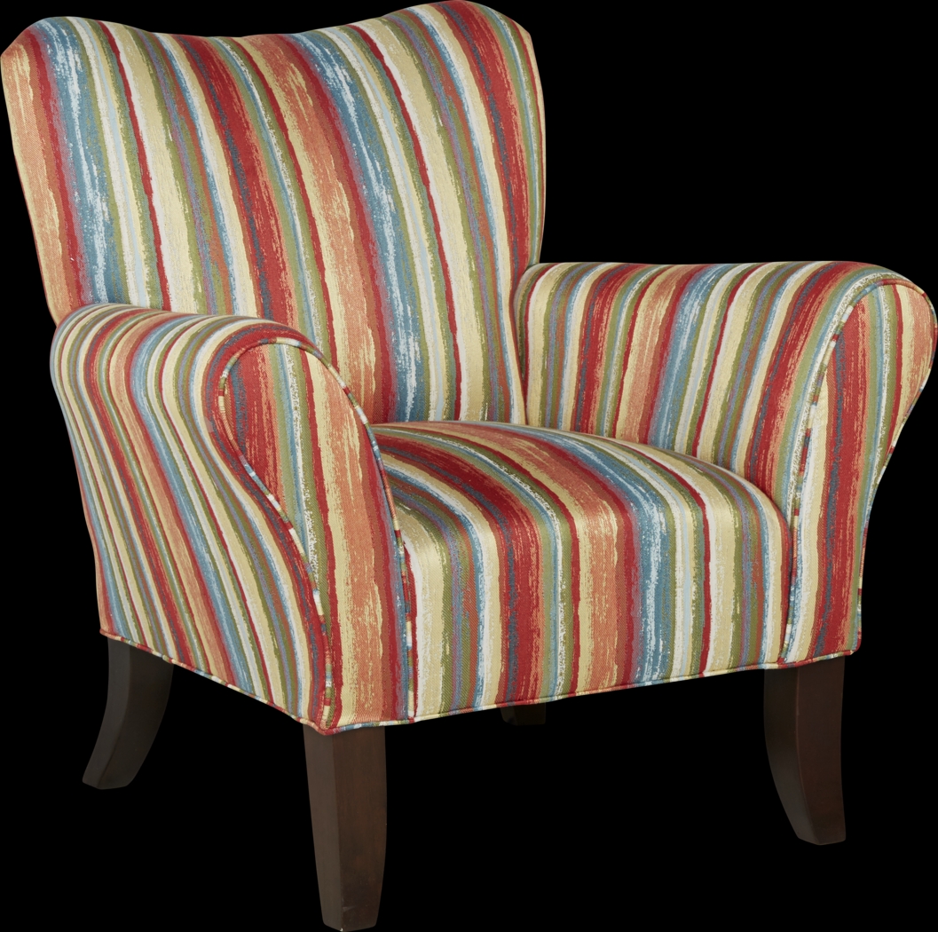 Painterly Stripe Accent Chair - Thumbnail - Image 1