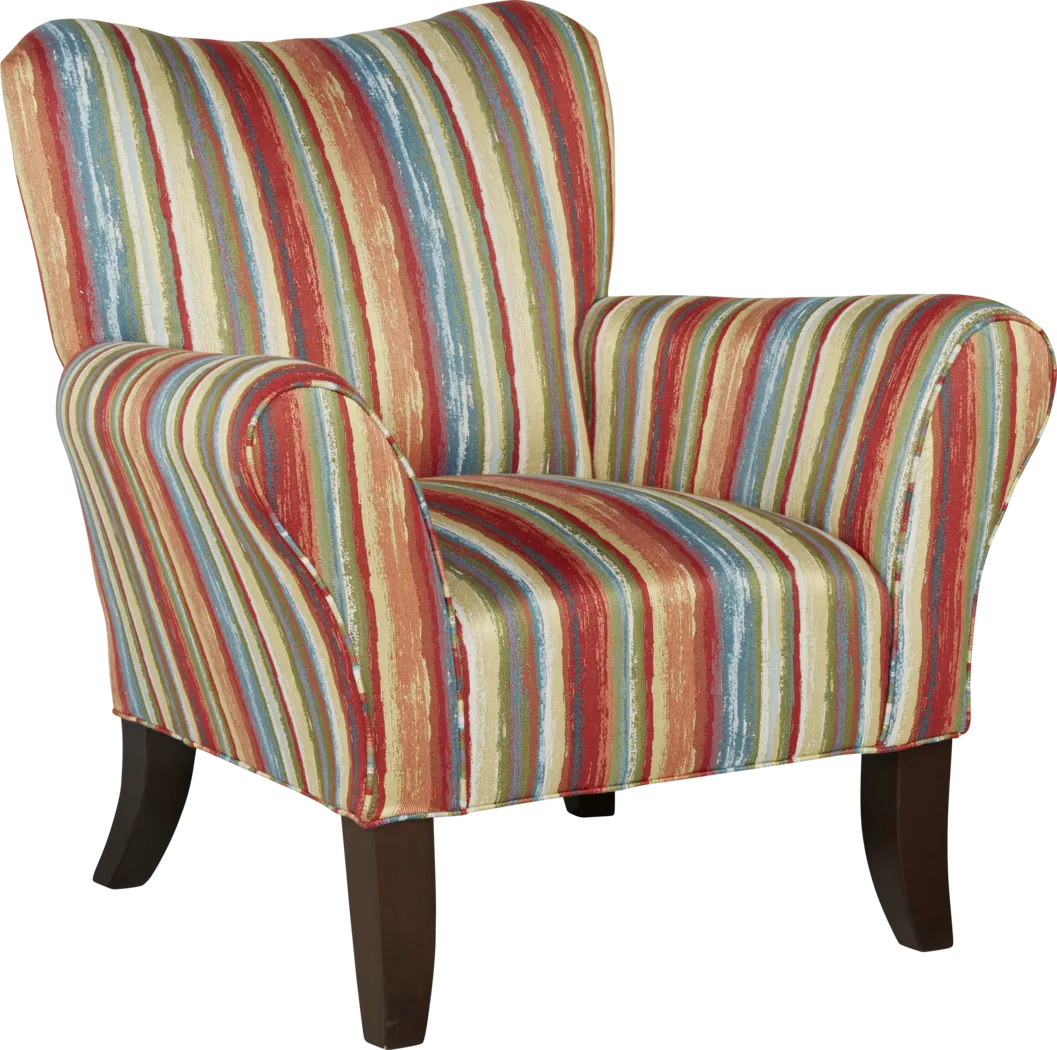 Painterly Stripe Accent Chair - Thumbnail - Image 1