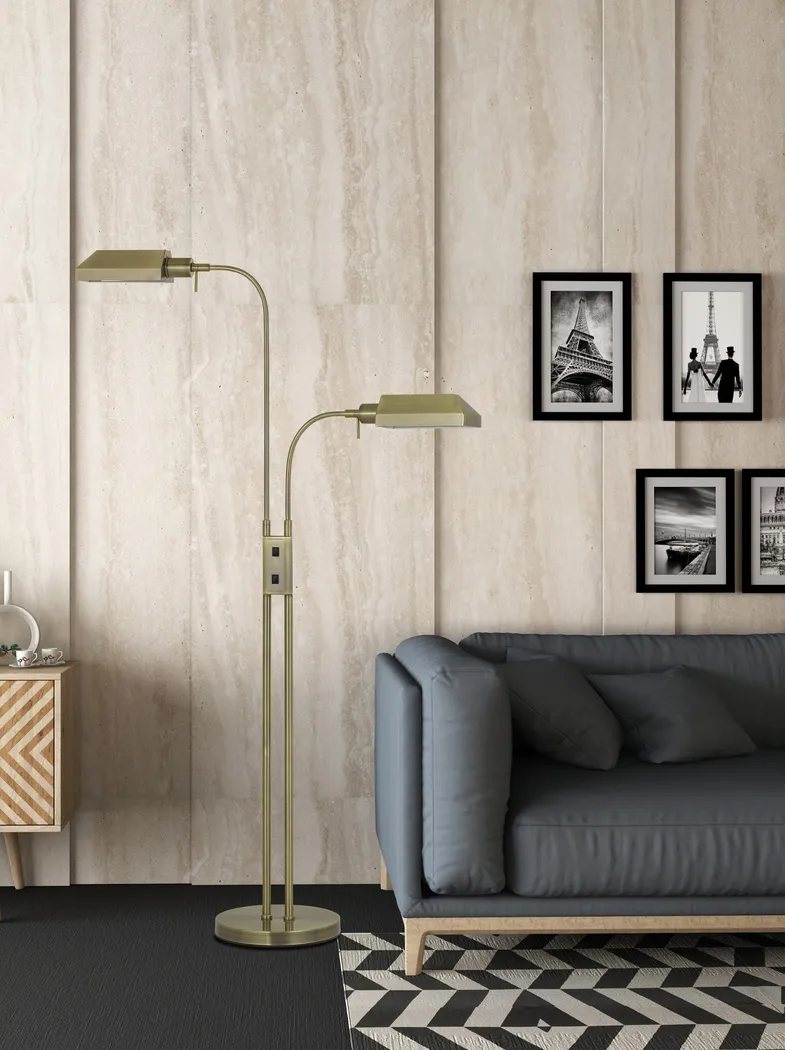 Pakenham Brass Floor Lamp - Thumbnail - Image 2