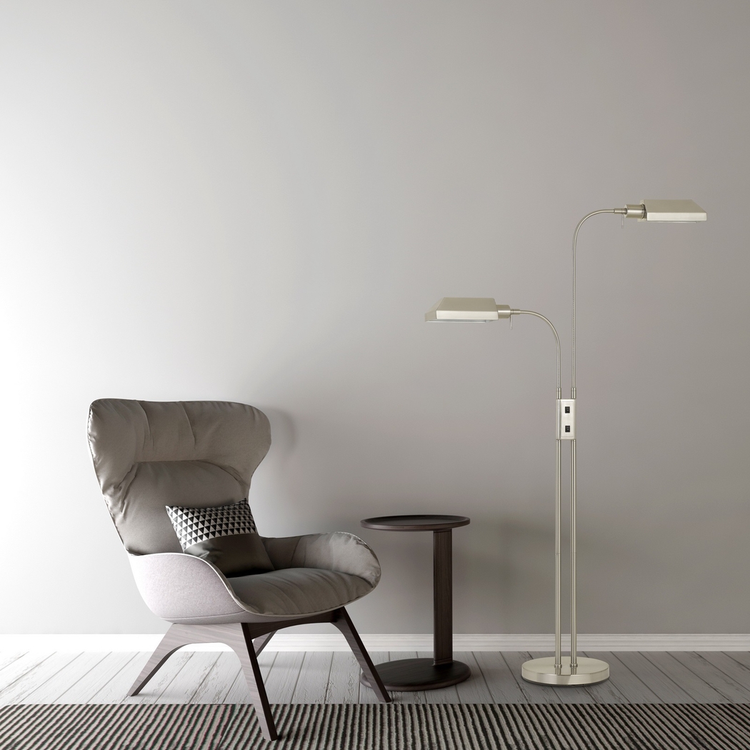 Pakenham Silver Floor Lamp - Thumbnail - Image 2