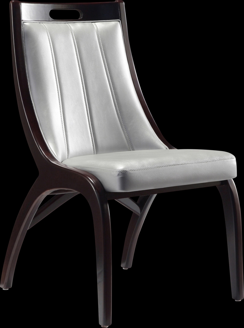 Pakey Silver Side Chair, Set of 2 - Thumbnail - Image 4