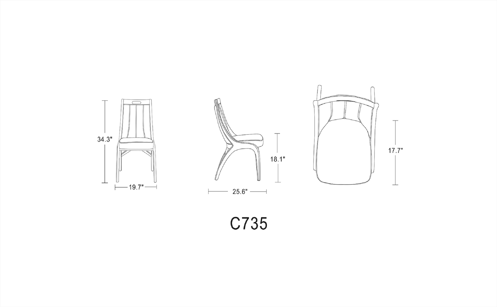 Pakey White Side Chair, Set of 2 - Thumbnail - Image 8