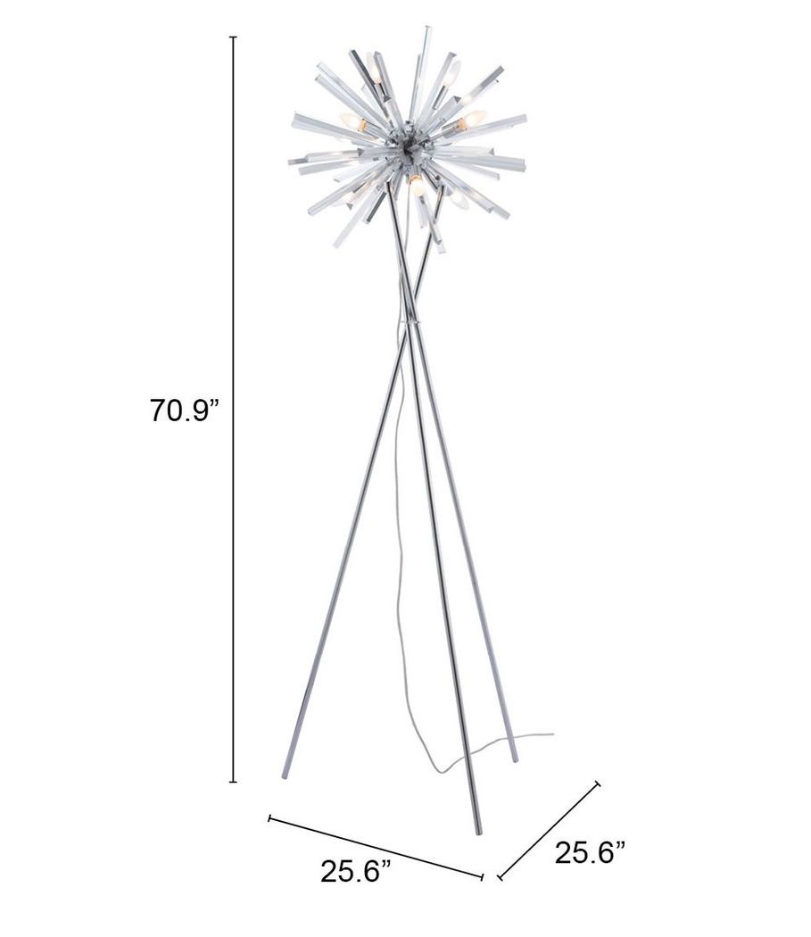 Palacinto Chrome Floor Lamp - Thumbnail - Image 5