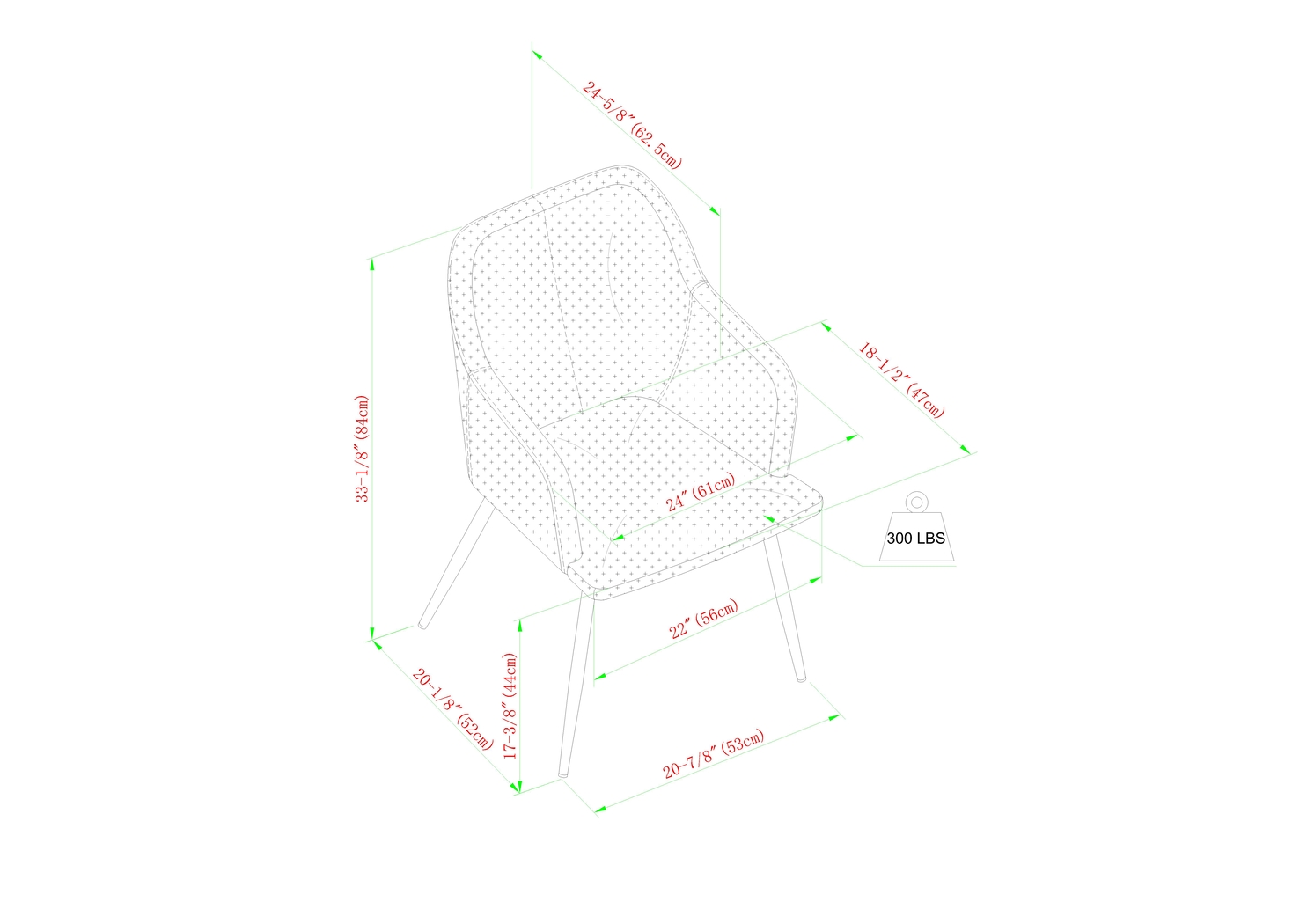 Paladora Indigo Arm Chair - Thumbnail - Image 6