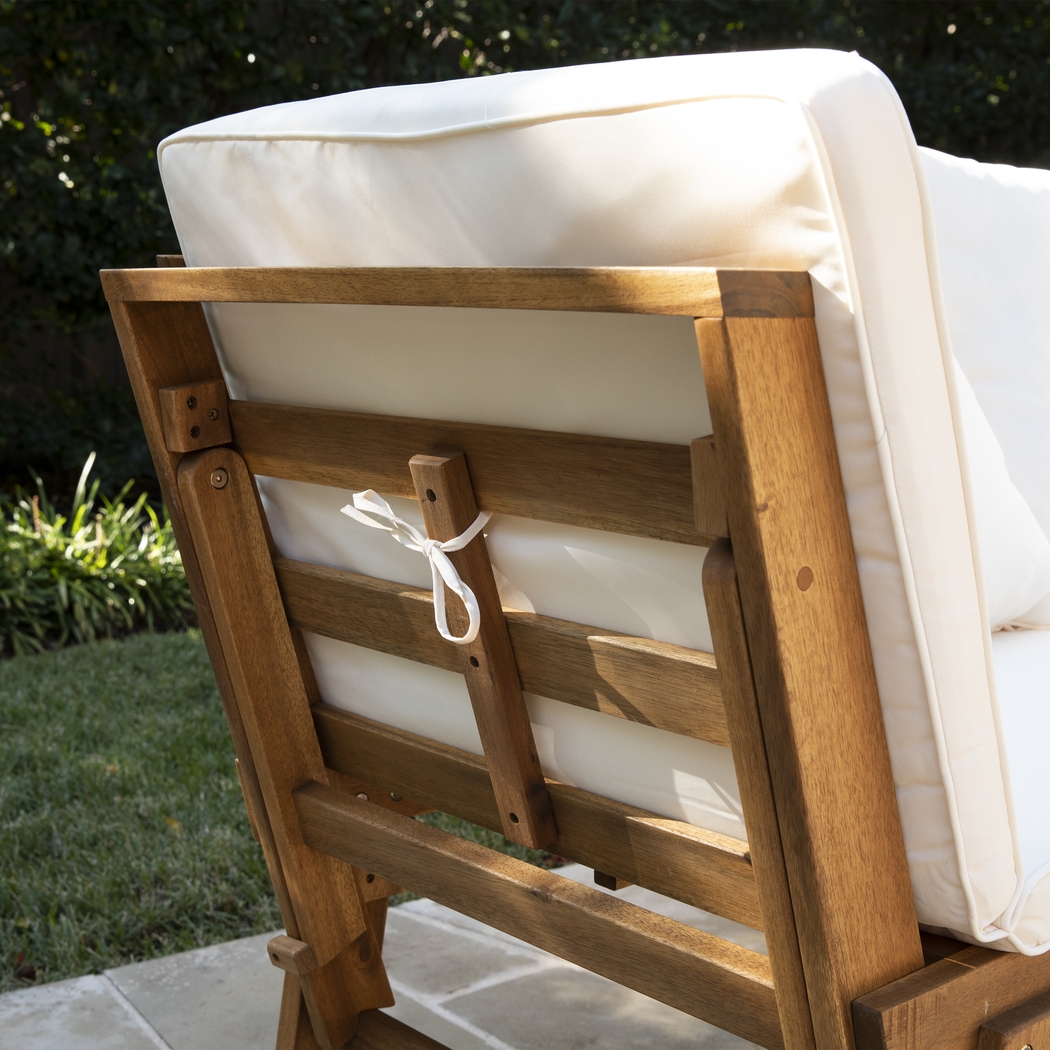 Palafox White Outdoor Accent Chair - Thumbnail - Image 3