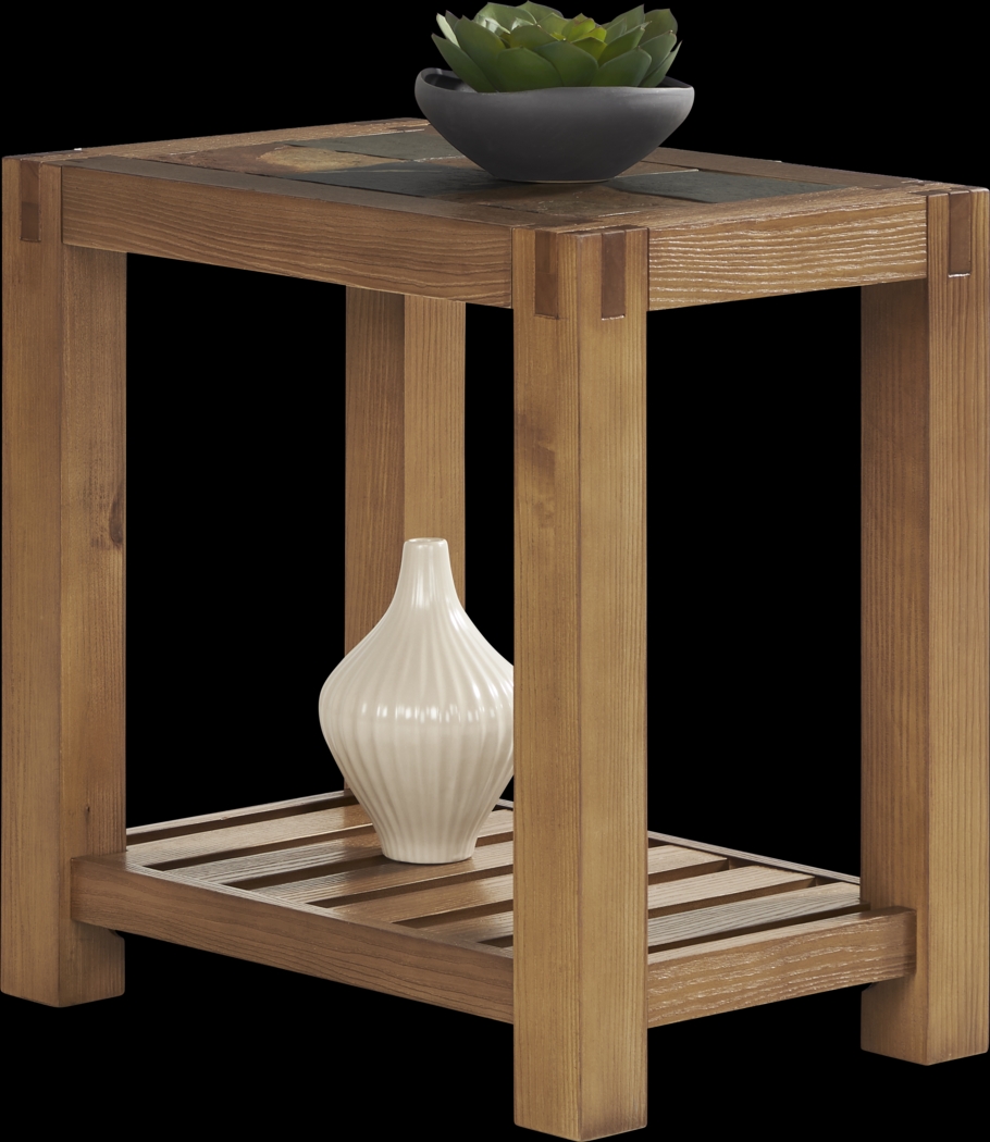 Palatine Brown Chair Side Table - Thumbnail - Image 2