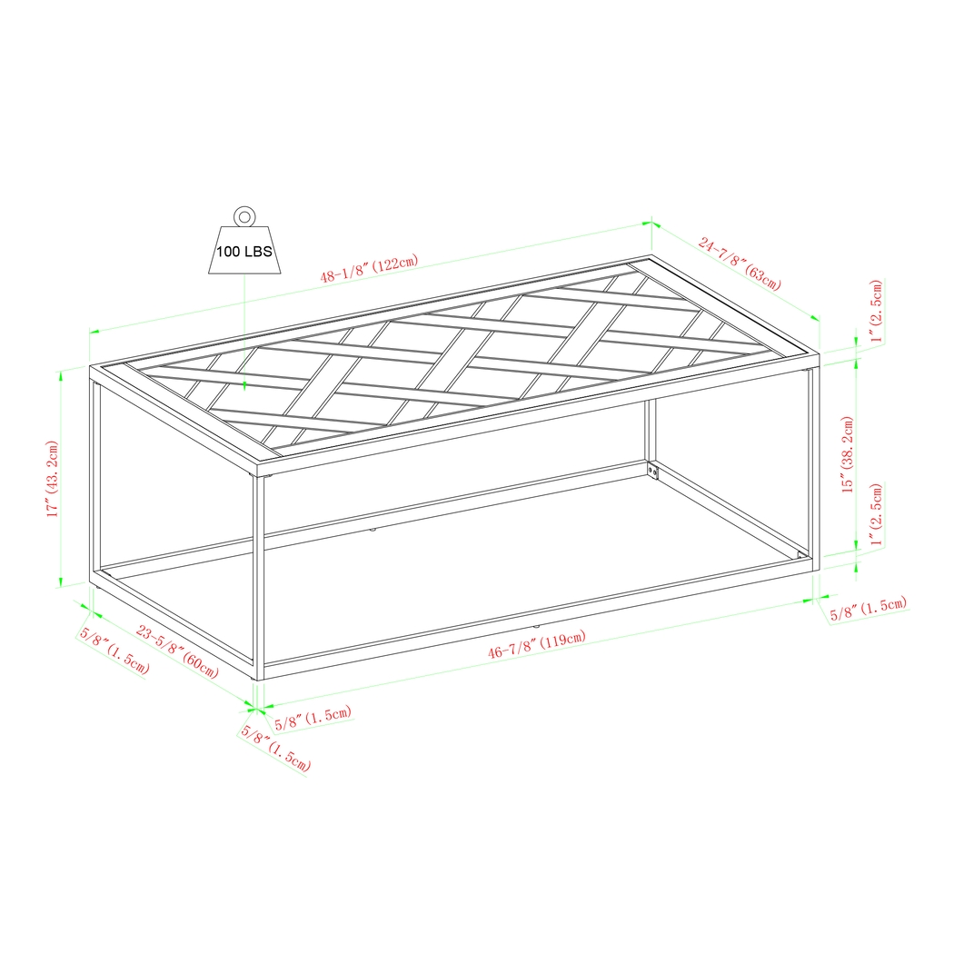 Palcia Brown Cocktail Table - Thumbnail - Image 6