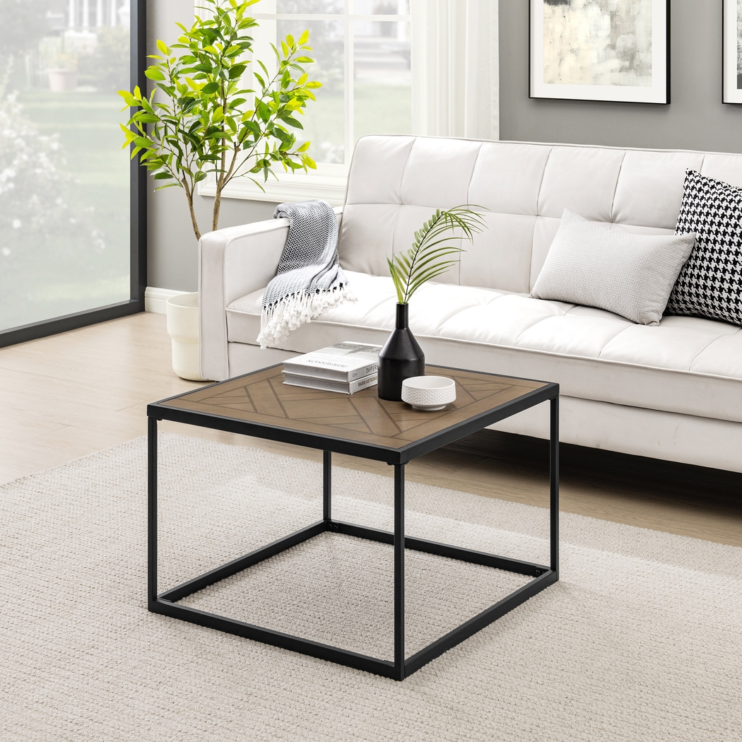 Palcia Brown Square Cocktail Table - Thumbnail - Image 3