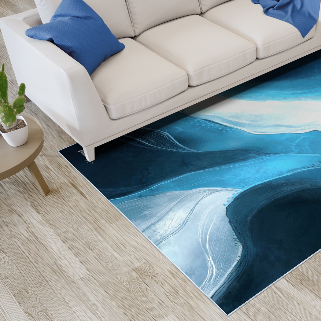 Palissandre Blue 5' x 7'7 Rug - Thumbnail - Image 3