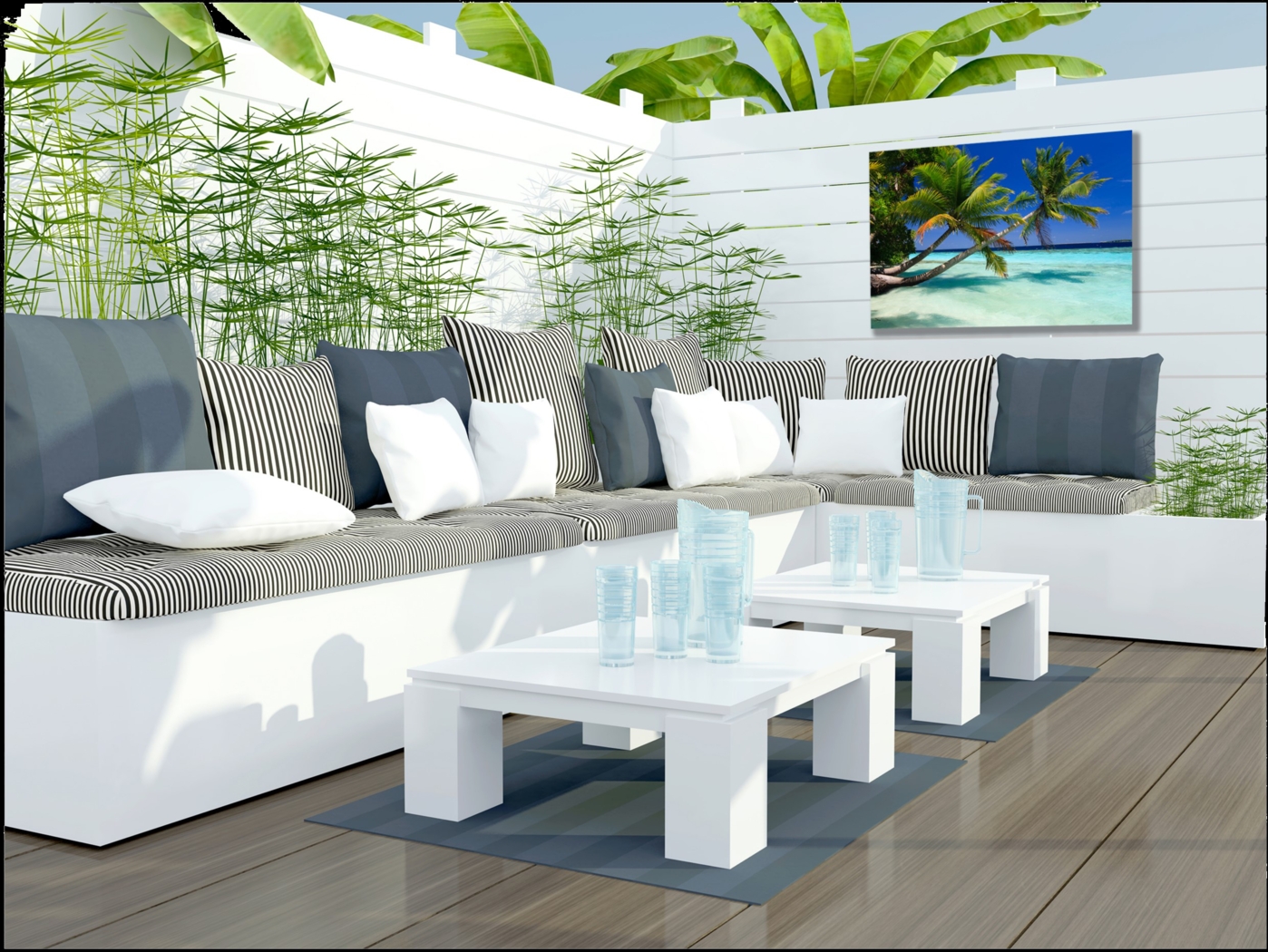 Palm Duo Outdoor/Indoor Wall Art - Thumbnail - Image 2