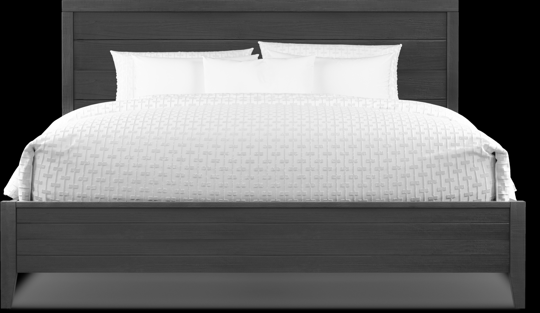 Palm Grove Black 5 Pc King Panel Bedroom - Thumbnail - Image 3