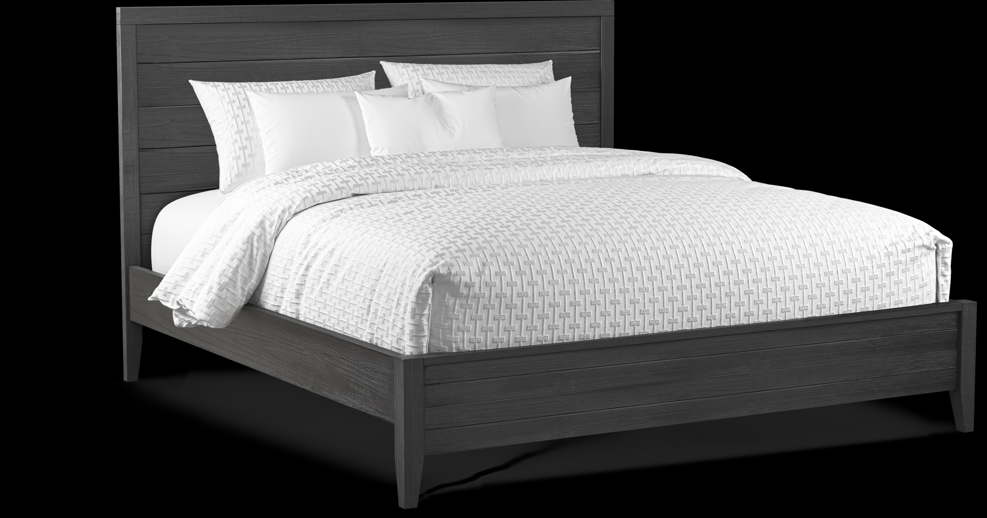 Palm Grove Black 5 Pc King Panel Bedroom - Thumbnail - Image 2