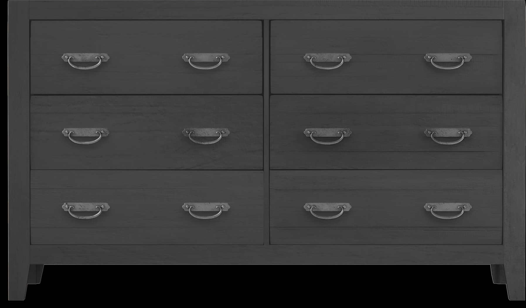 Palm Grove Black 5 Pc King Panel Bedroom - Thumbnail - Image 6