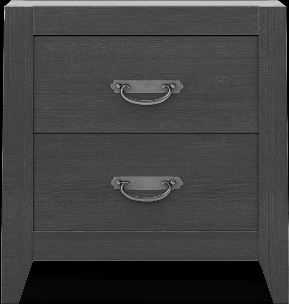 Palm Grove Black Nightstand - Thumbnail - Image 1