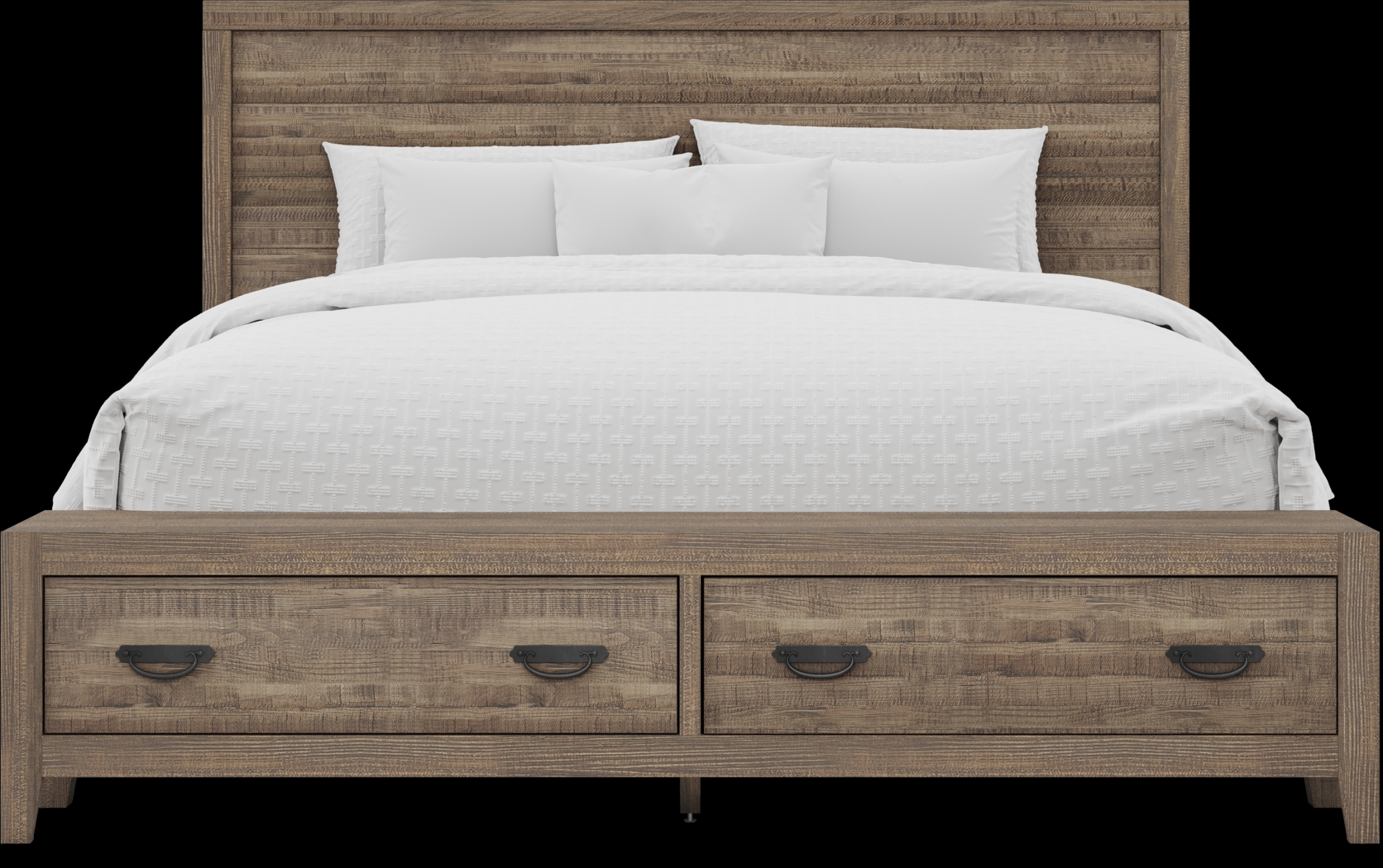 Palm Grove Brown 5 Pc King Storage Bedroom - Thumbnail - Image 3