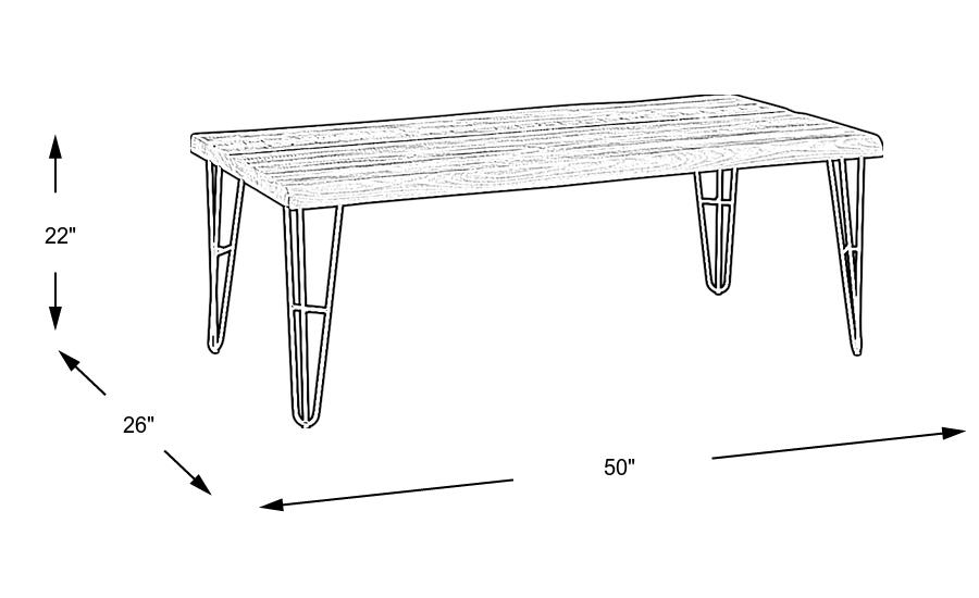 Dimension Image. Please refer to the Dimension Tab on this page for dimension details.
