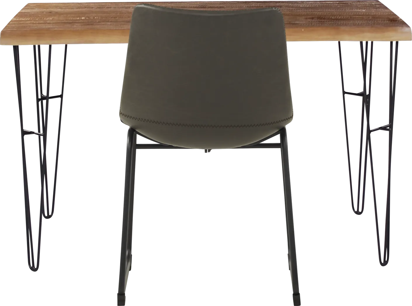 Palm Grove Brown Desk with Gray Chair - Thumbnail - Image 2