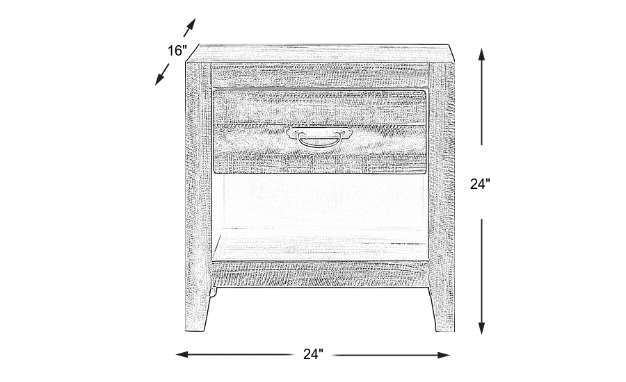 Dimension Image. Please refer to the Dimension Tab on this page for dimension details.