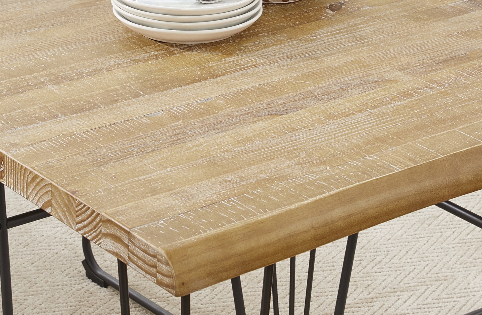 Palm Grove Brown 5 Pc Square Dining Room with Brown Chairs - Thumbnail - Image 4