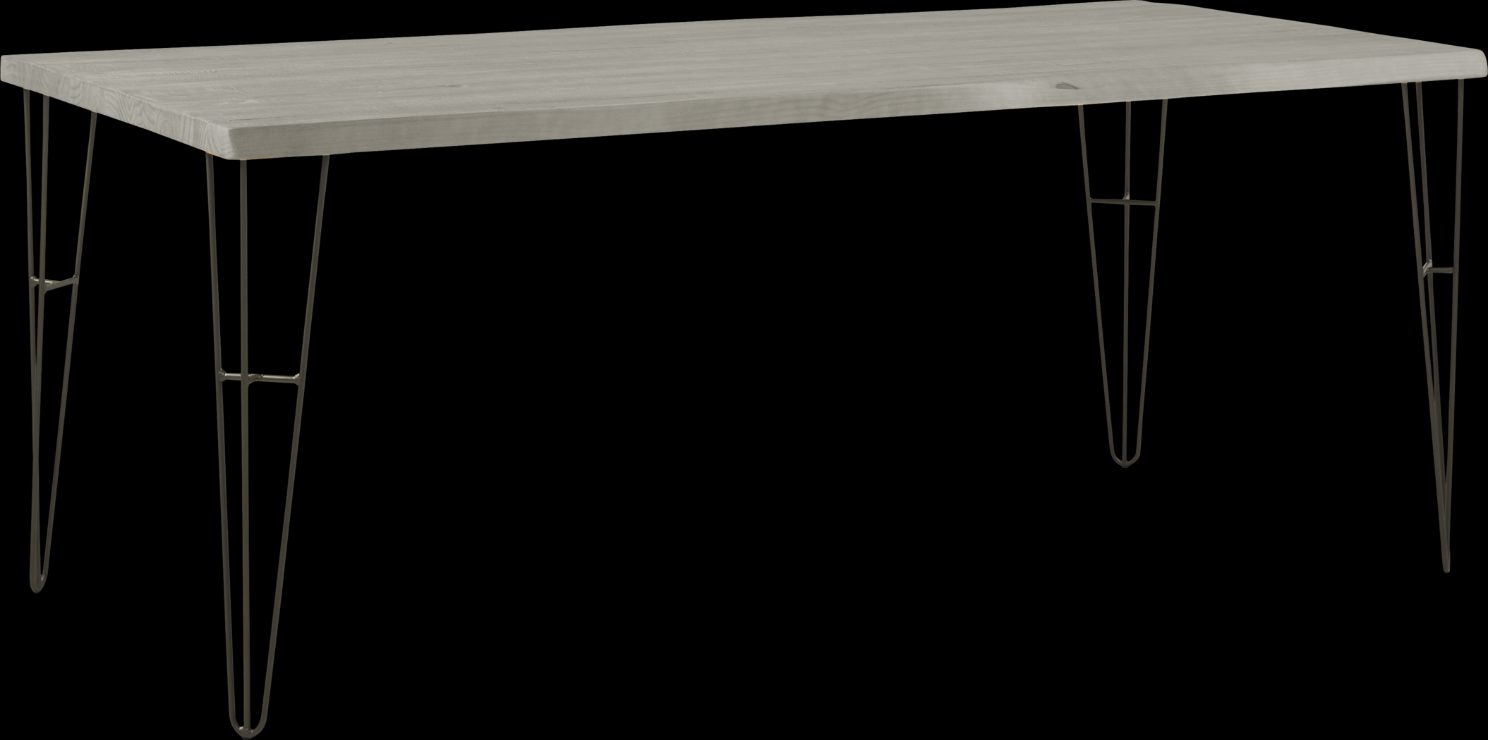 Palm Grove Gray 5 Pc Rectangle Dining Room with Brown Chairs - Thumbnail - Image 2