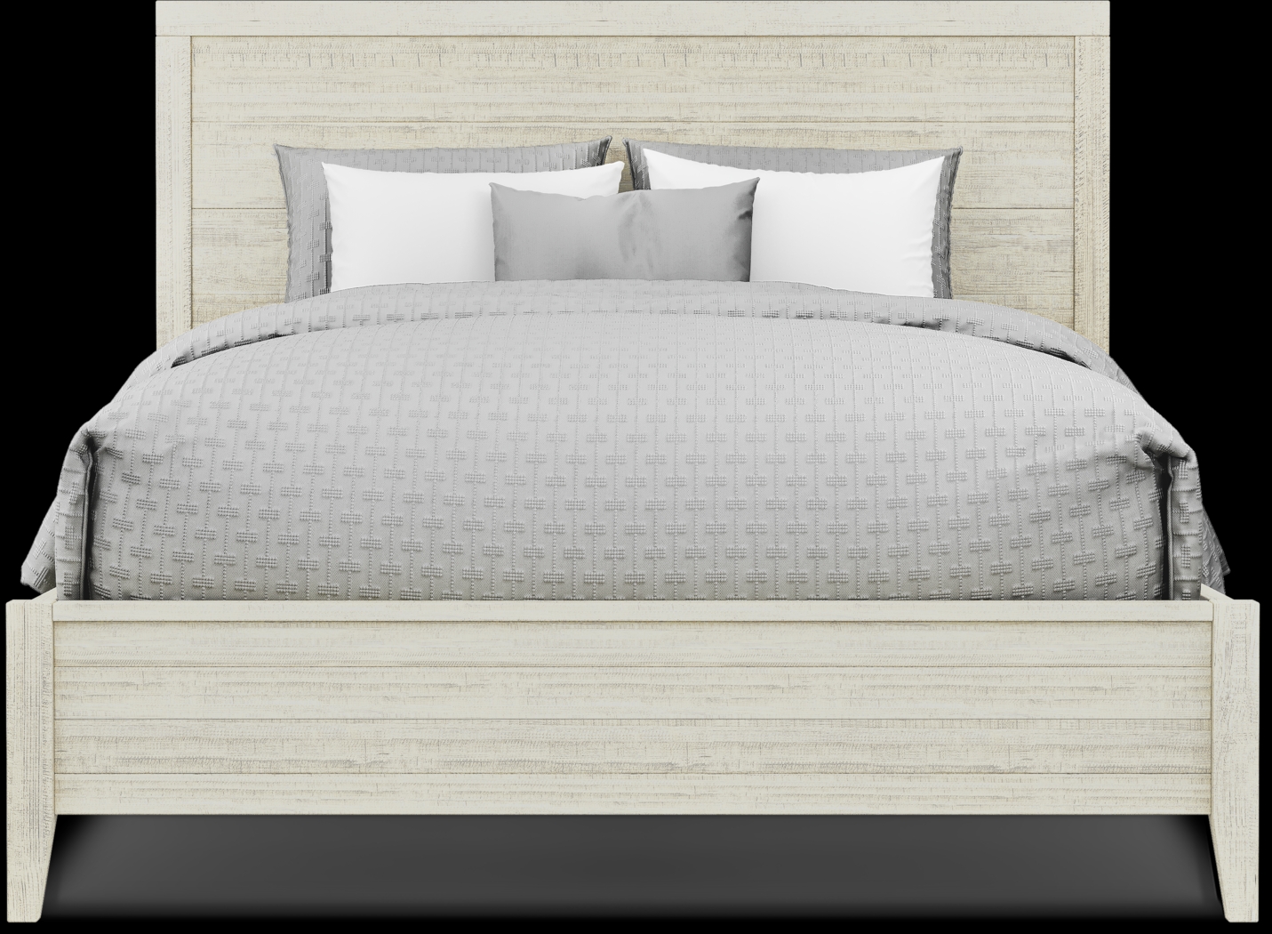 Palm Grove White 8 Pc Queen Panel Bedroom - Thumbnail - Image 3