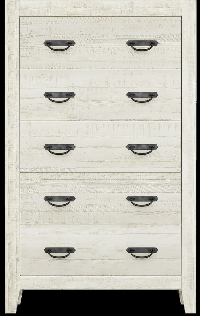 Palm Grove White 8 Pc Queen Panel Bedroom - Thumbnail - Image 8