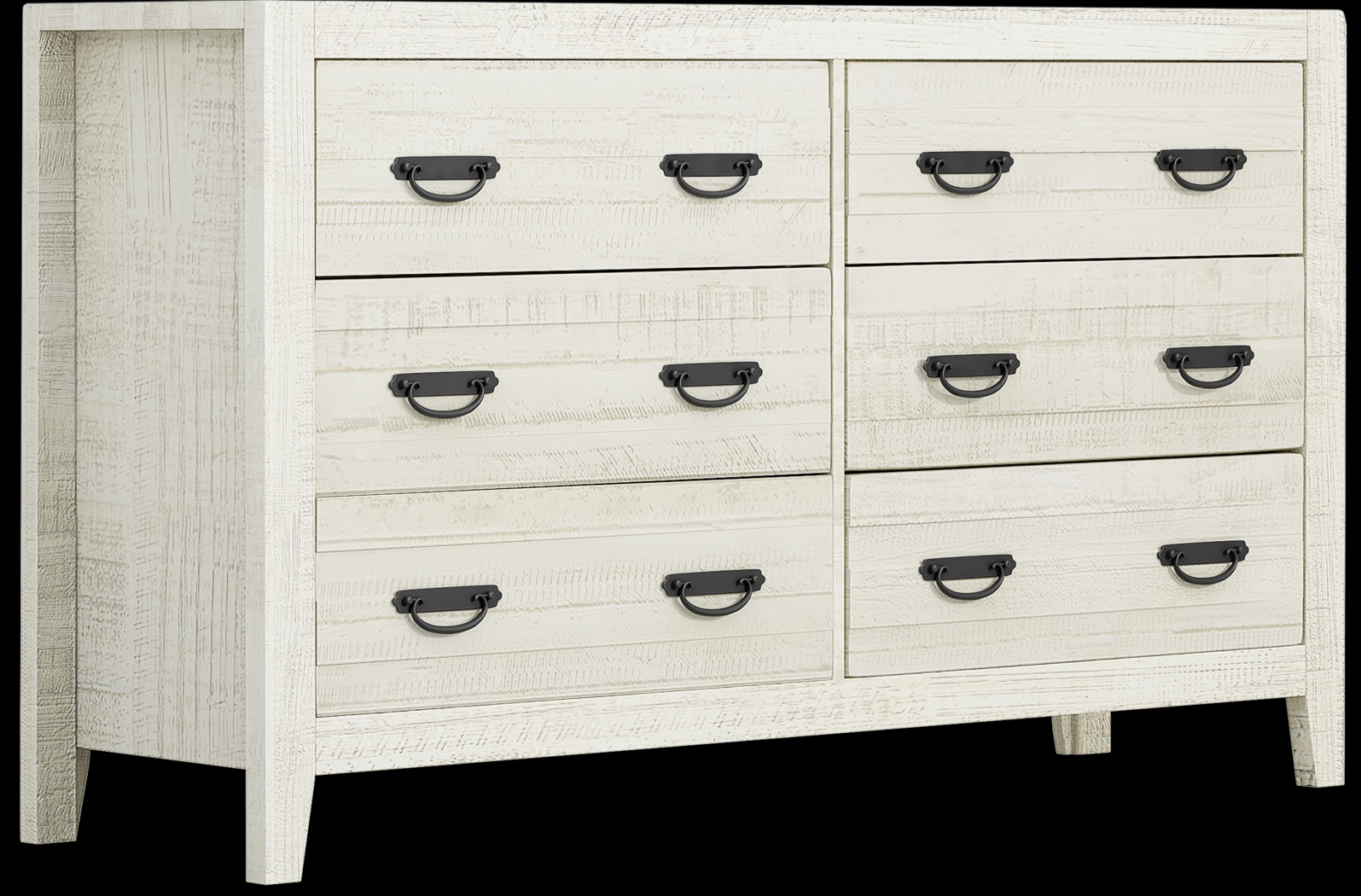 Palm Grove White 8 Pc Queen Panel Bedroom - Thumbnail - Image 7